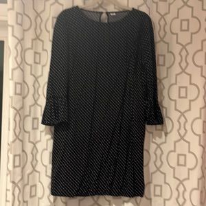Old navy dress, black with white dots, size M